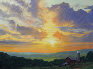 Hans Eric Olson: "Sunset Over The Driftless"