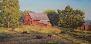 Hans Eric Olson: "Sunny Morning, Barn In Swisher"