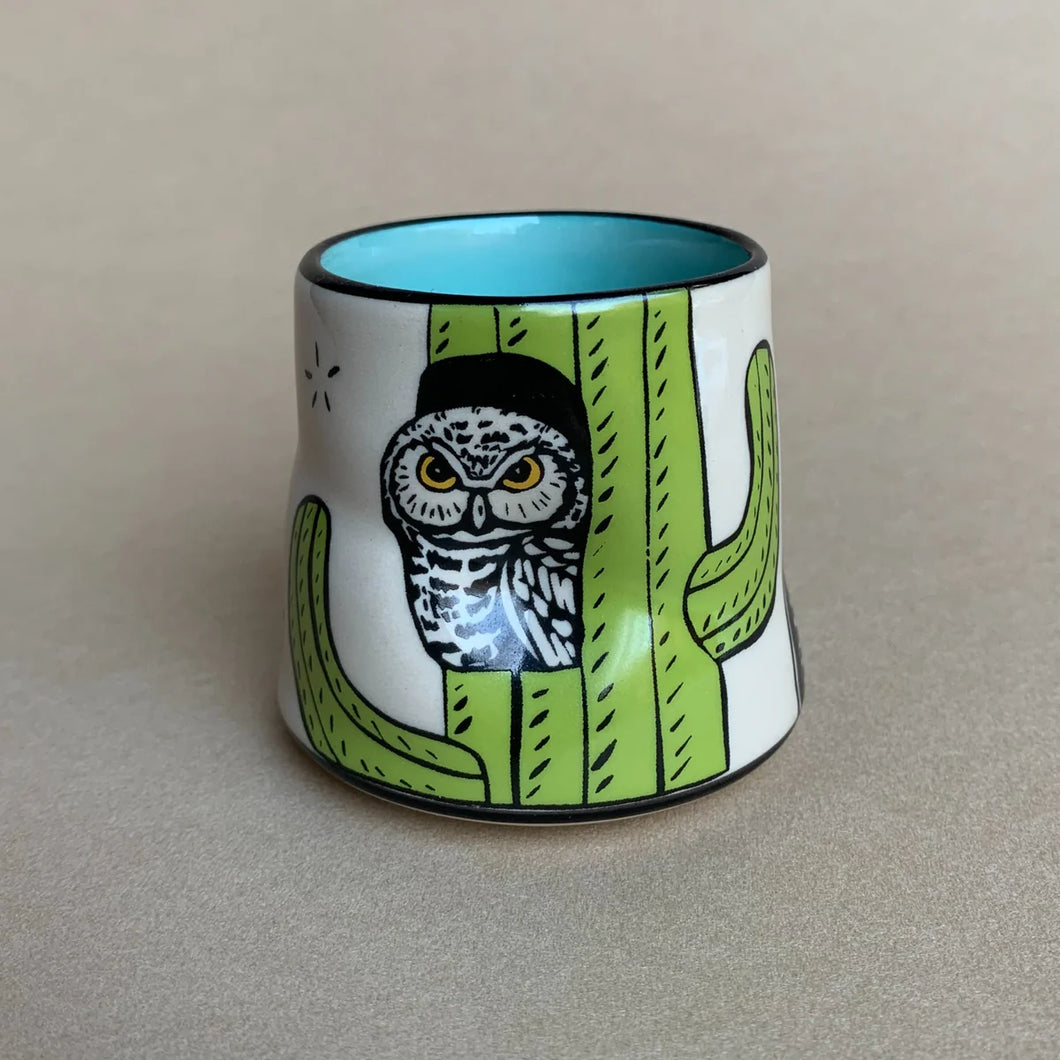 The Bowl Maker: Lucky Elf Owl Cup - Small