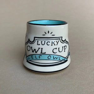 The Bowl Maker: Lucky Elf Owl Cup - Small