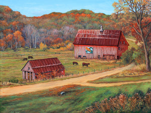 Hans Eric Olson: "Back Roads of the Driftless Area" Oil Painting
