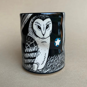 The Bowl Maker: Lucky Barn Owl Cup - Large