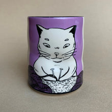 The Bowl Maker: Lucky Cat Knitting Cup - Large