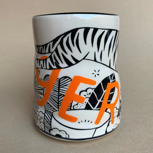 The Bowl Maker: Lucky Tiger Cup - Extra Large