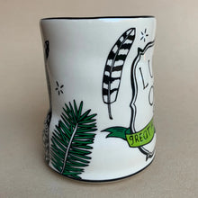 The Bowl Maker: Lucky Great Horned Owl Cup - Extra Large