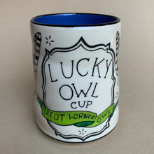 The Bowl Maker: Lucky Great Horned Owl Cup - Extra Large