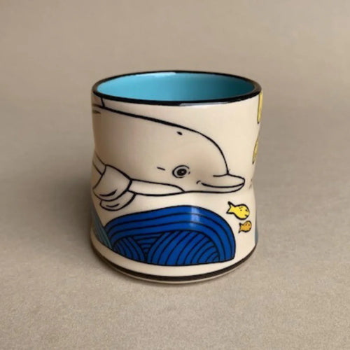 The Bowl Maker: Lucky Dolphin Cup - Medium