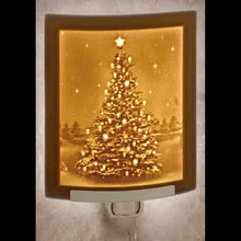 The Porcelain Garden: Christmas Tree Curved Night Light