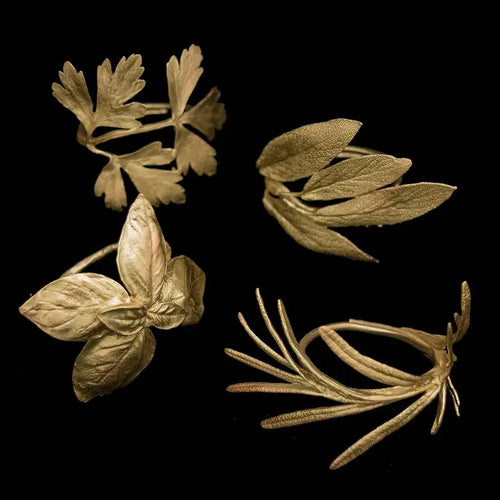 Michael Michaud: Italian Herbs Assorted Napkin Rings - Set of 4