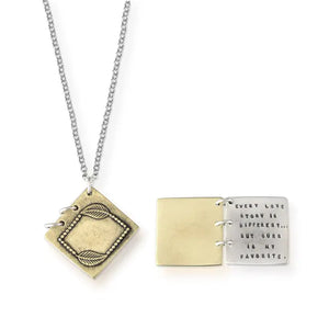 Kathy Bransfield: Pendant with Chain - Bronze Every Love Story