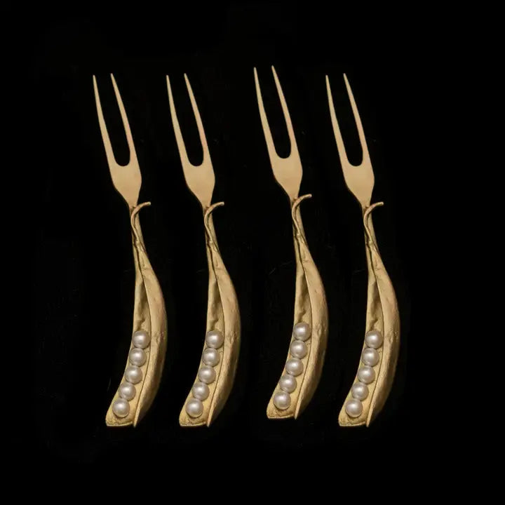 Michael Michaud: Peapod Cocktail Forks - Set of 4