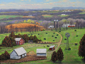 Hans Eric Olson: "Spring in the Driftless Area" Oil Painting