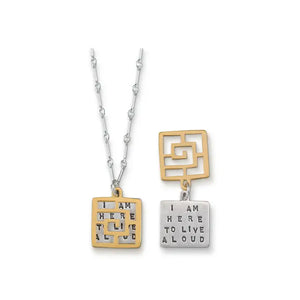 Kathy Bransfield: Pendant with Chain - To Live Aloud