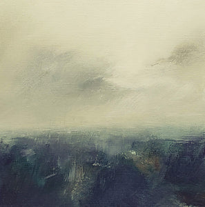 Dennis Peterka: "Tree Top Fog" Oil on Canvas