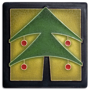 Motawi Tile: 4x4 Christmas Tree