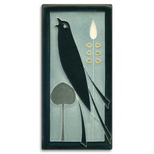 Motawi Tile: 4x8 Songbird Grey Blue