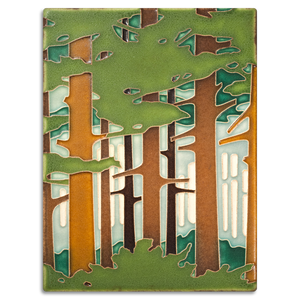 Motawi Tile: 6x8 Spring Woodland