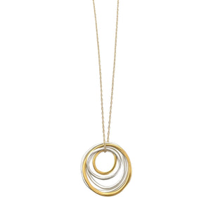 Philippa Roberts: Six Circles Necklace Silver/Gold
