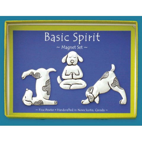 Basic Spirit: Medium Magnet Set-Yoga Dogs
