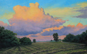 Hans Eric Olson: "Fresh Cut Hay" Oil Painting