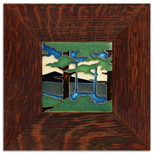 Motawi Tile: 4x4 Pine Landscape - Mountain (Summer)