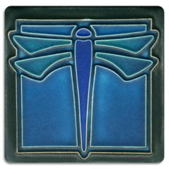 Motawi Tile: 4x4 Dragonfly