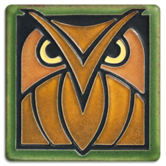 Motawi Tile: 4x4 Owl