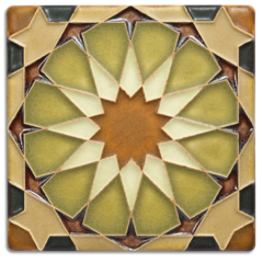 Motawi Tile: 4x4 Alhambra