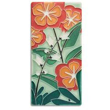 Motawi Tile: 4x8 Starry Flowers