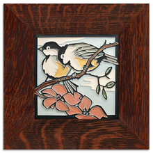 Motawi Tile: 6x6 Spring Chickadees
