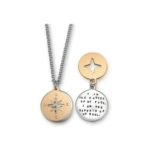 Kathy Bransfield: Pendant with Chain- Compass