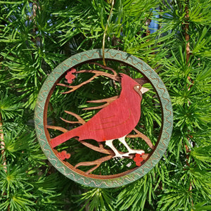 Doles Orchard: Layered Ornament - Cardinal
