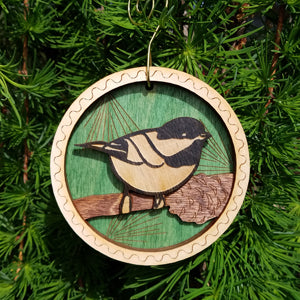 Doles Orchard: Layered Ornament - Chickadee
