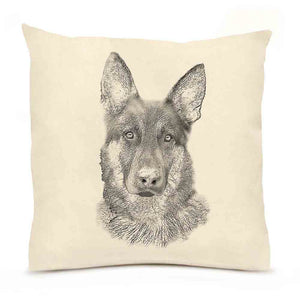 Eric & Christopher: Large German Shepherd Dog Pillow