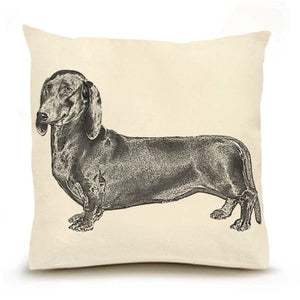 Eric & Christopher: Large Dachshund Dog Pillow