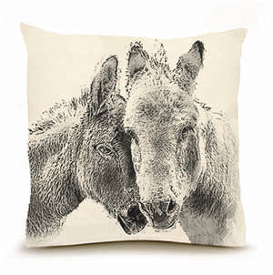 Eric & Christopher: Large Donkey Pillow