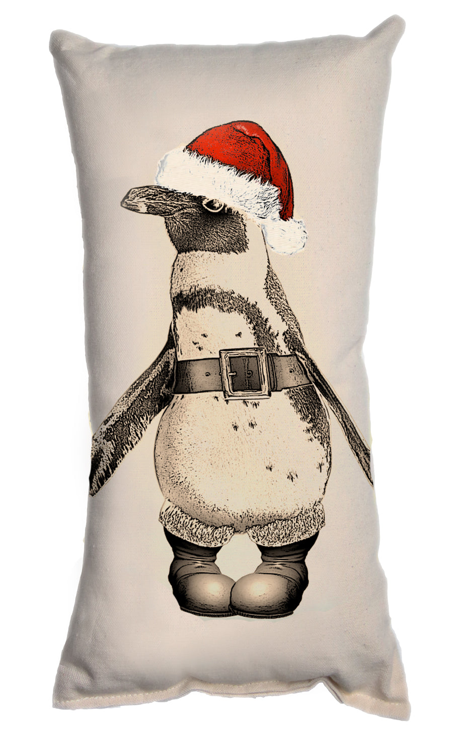 Eric & Christopher: Small Santa Penguin #2 Pillow