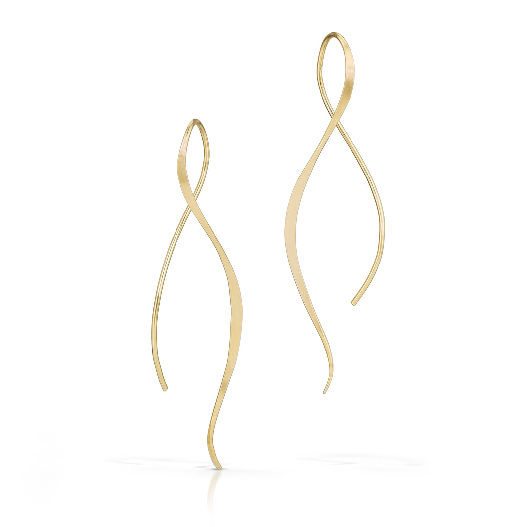 Susan Panciera: Golden Dancers 14k Gold Earrings
