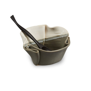 Hilborn Pottery: Guacamole Bowl w/ medium Spoon