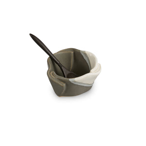 Hilborn Pottery: Tiny Pot w/ tiny spoon