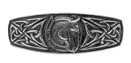 Oberon: Celtic Horseshoe Barrette 80mm