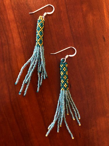 Miranda Meyer - Long tube & beaded earrings