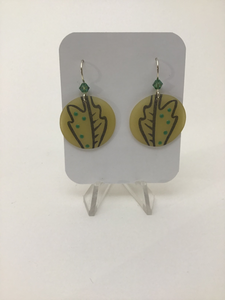 Karon Killian: Small Oak Leaf Earrings