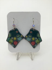 Karon Killian: Hexagon Multi Color Earrings