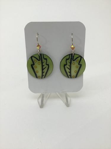 Karon Killian: Small Oak Leaf Earrings