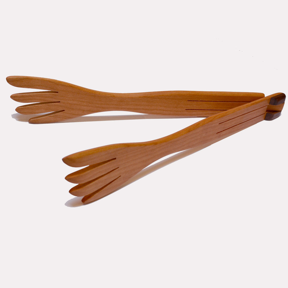 Jonathan's Spoons: Inside-Out Tongs Salad Fork