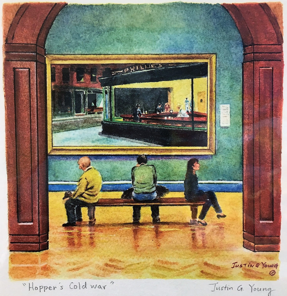 Justin Young: Hopper's Cold War (Giclee Print) – Iowa Artisans Gallery