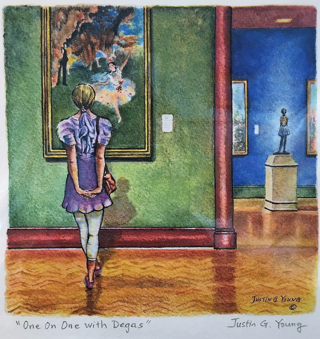 Justin Young: One on One with Degas (Giclee Print)