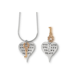 Kathy Bransfield: Pendant with Chain-Key to my Heart