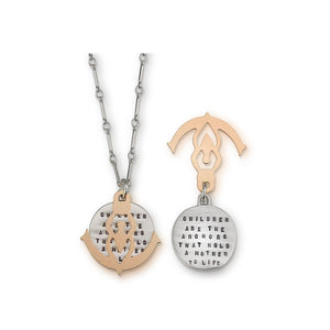 Kathy Bransfield: Pendant with Chain-Mother and Child Anchor